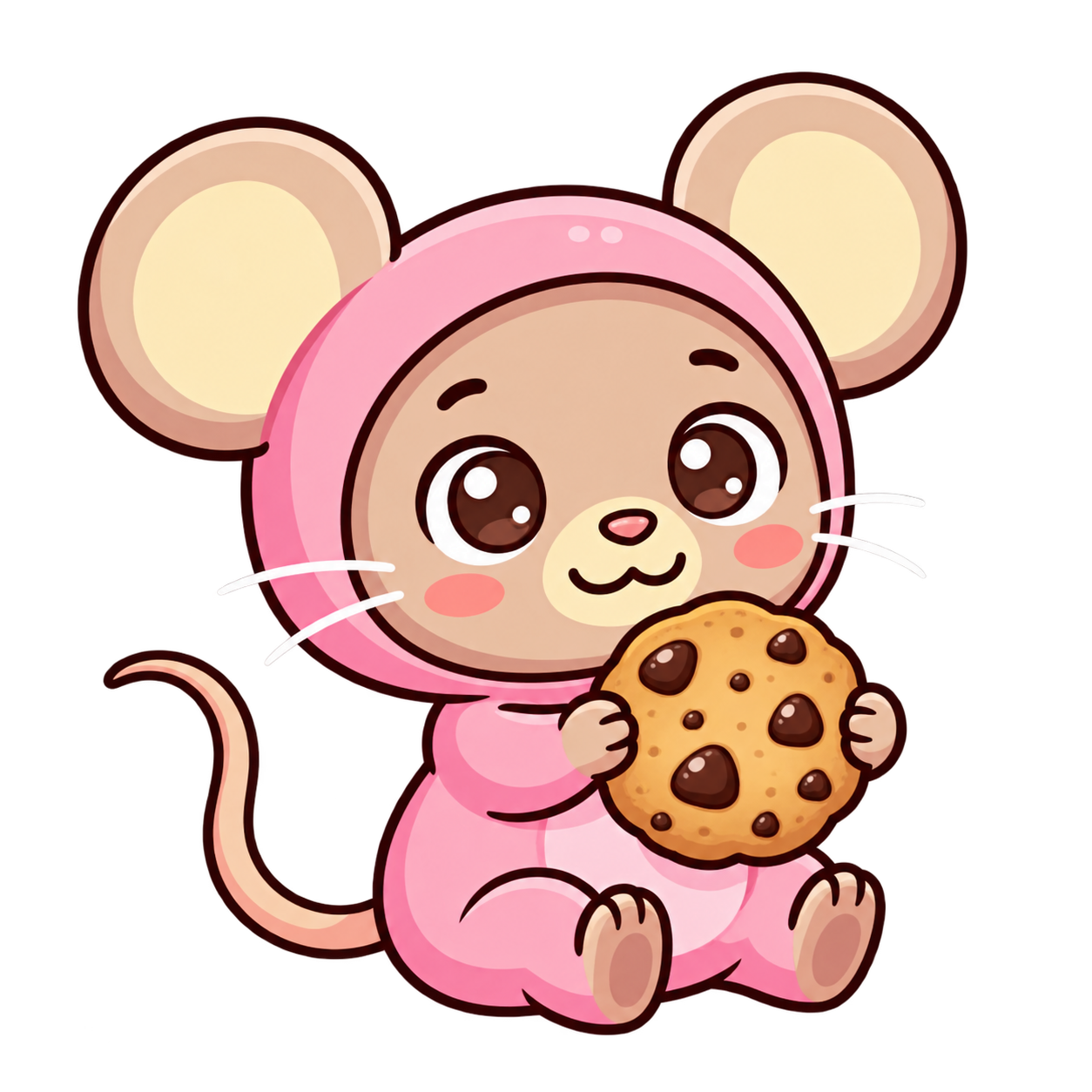 Pink cookie Nibling created by Meeks
